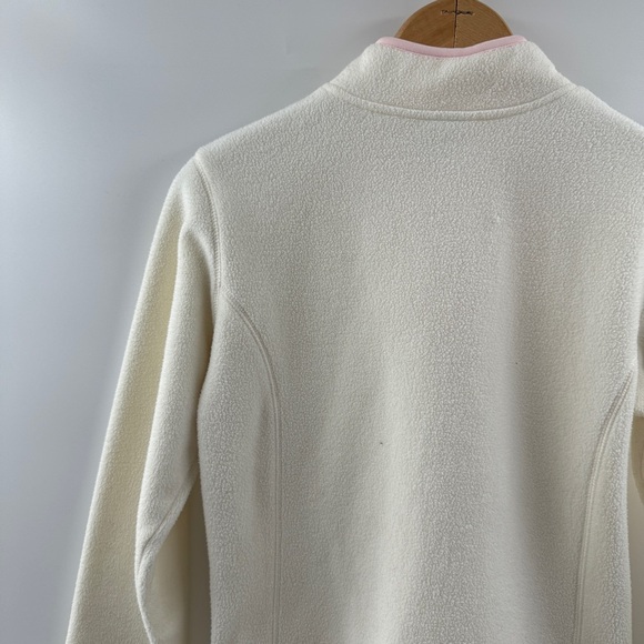 Old Navy Kids XXL Fleece Jacket – Off White w/ Light Pink Lining - Picture 7 of 8